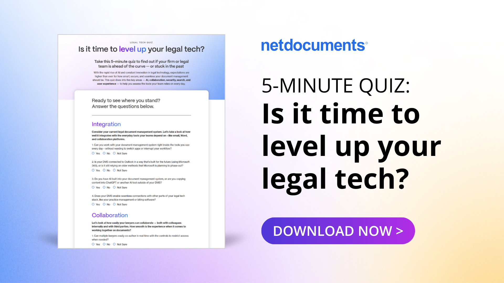 Is It Time to Level Up Your Legal Tech? Take the 5-Minute Assessment