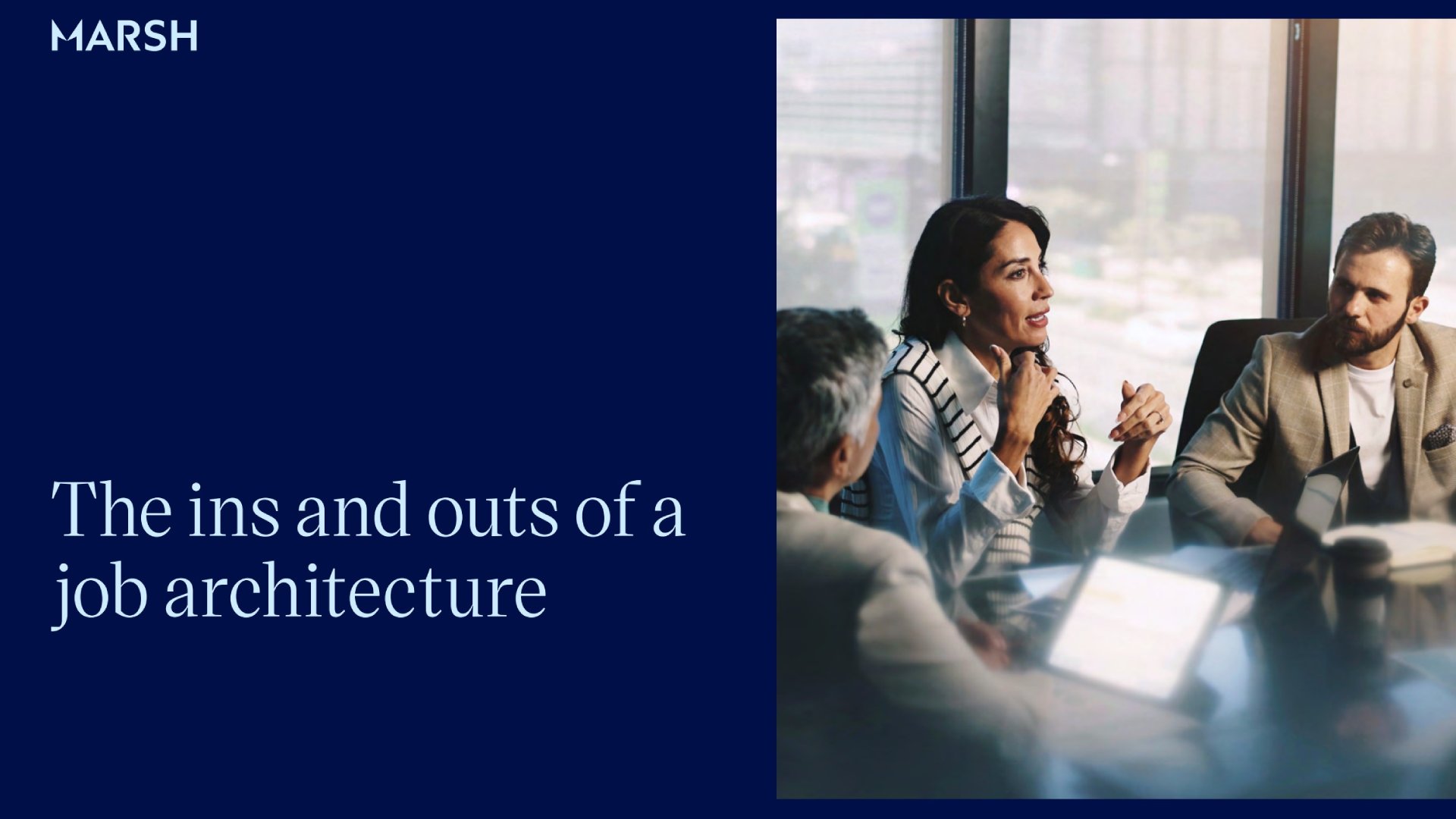 Ins and outs of a job architecture