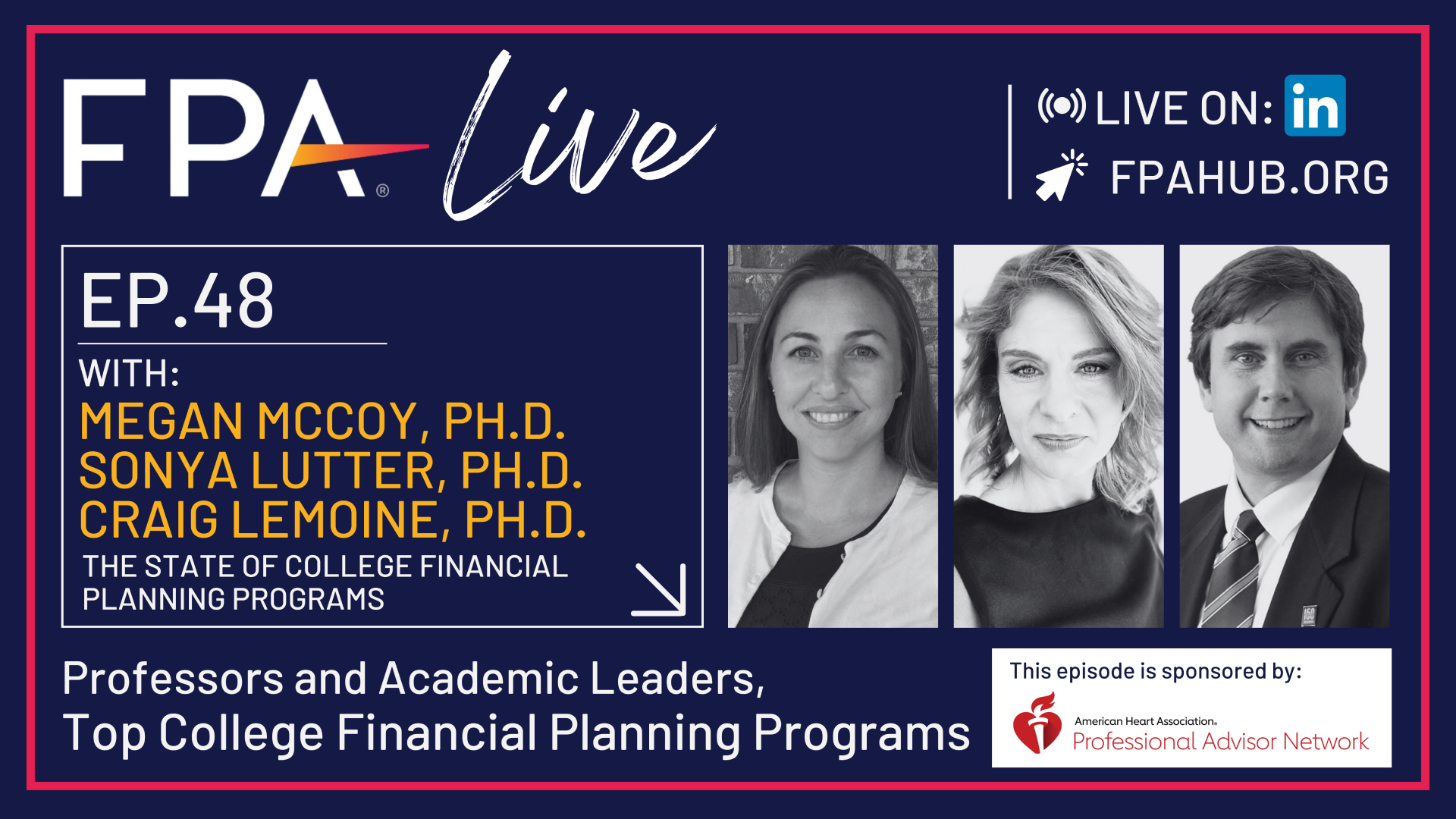 FPA LIVE: The Present and Future of Financial Planning Education