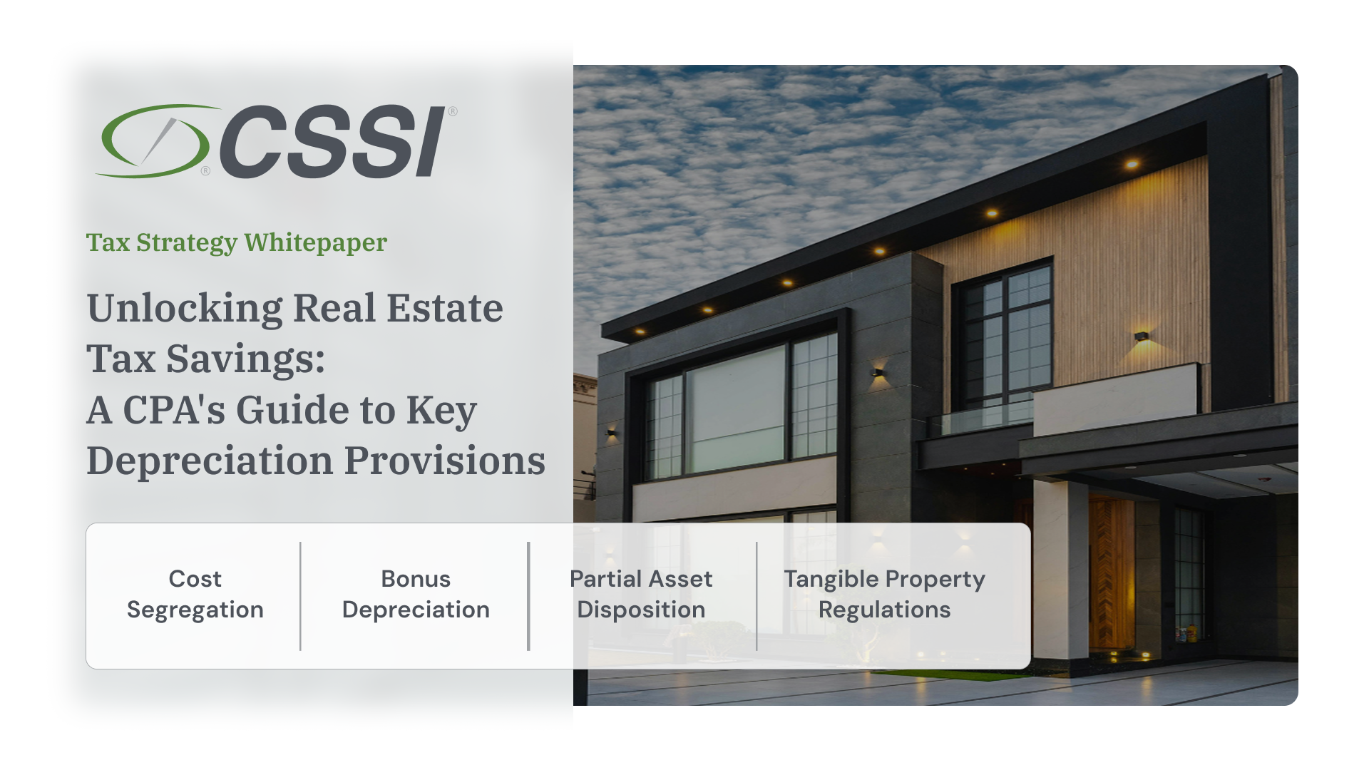 Unlocking Real Estate Tax Savings: A CPA's Guide to Key Depreciation Provisions