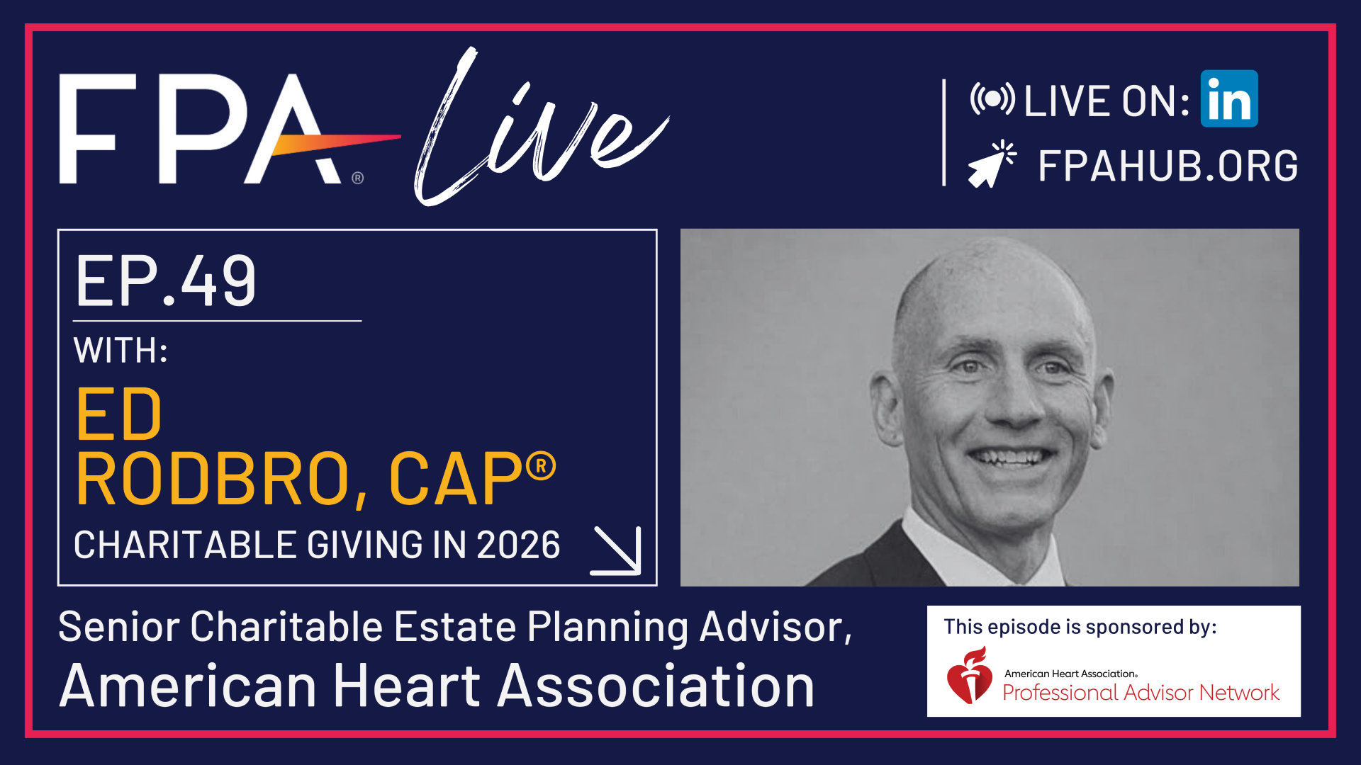 FPA LIVE: What Planners Should Know About Charitable Giving in 2026
