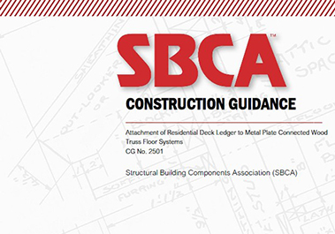 Attachment of Residential Deck Ledger to Metal Plate Connected Wood Truss Floor Systems CG No. 2501